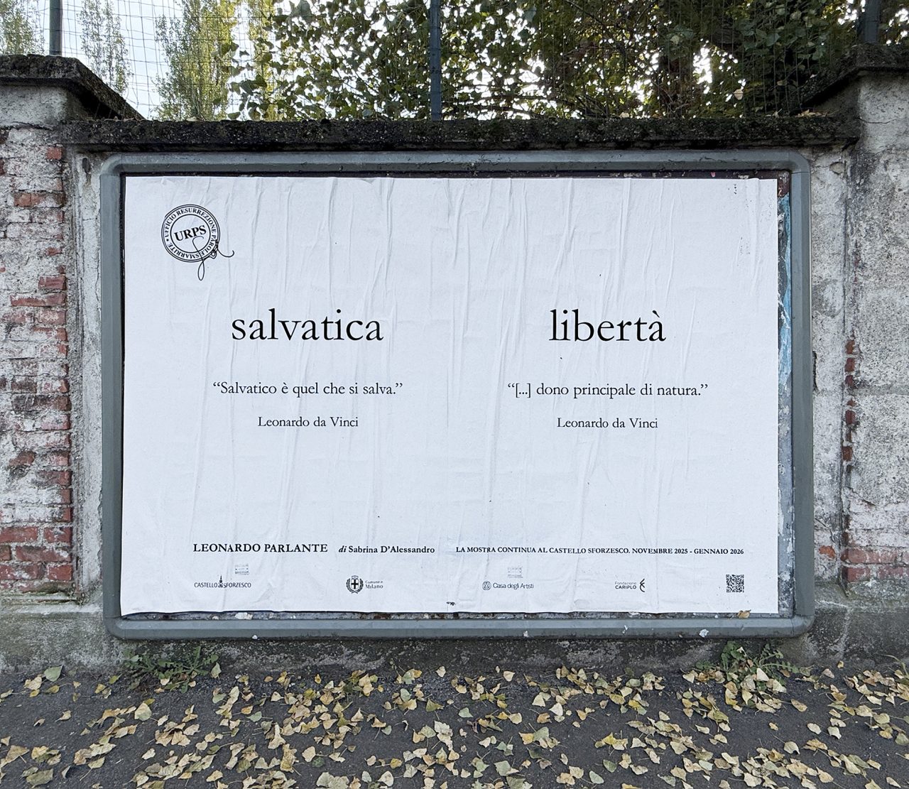 Sabrina-Dalessandro-Affissioni-urbane-salvatica-liberta-Leonardo-Parlante-ph Sabrina-Dalessandro